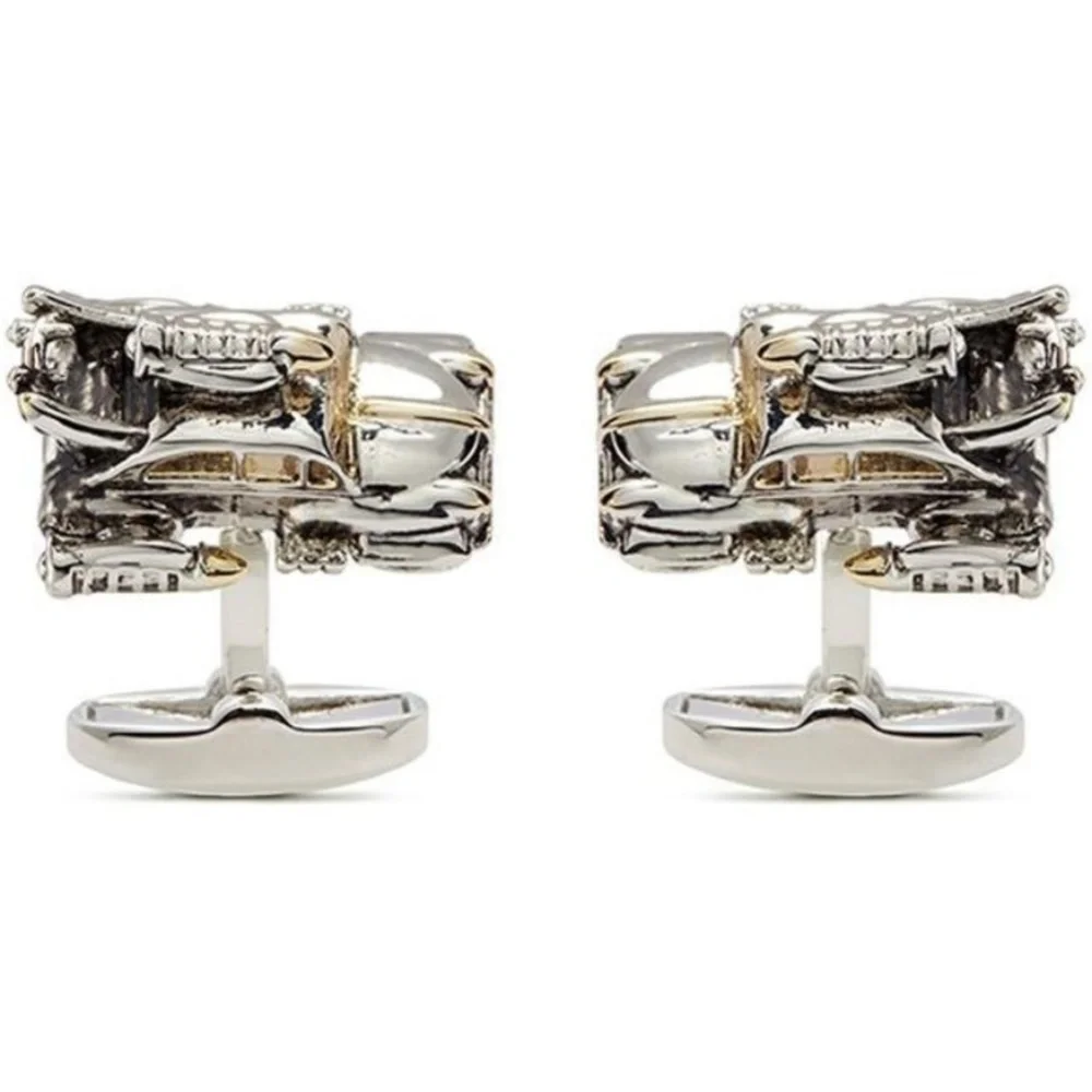 Paul Smith Silver / Golden Space Car Cufflinks Cuff Links